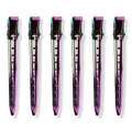 Kitsch Rainbow Coated Metal Styling Clips, 6 ea