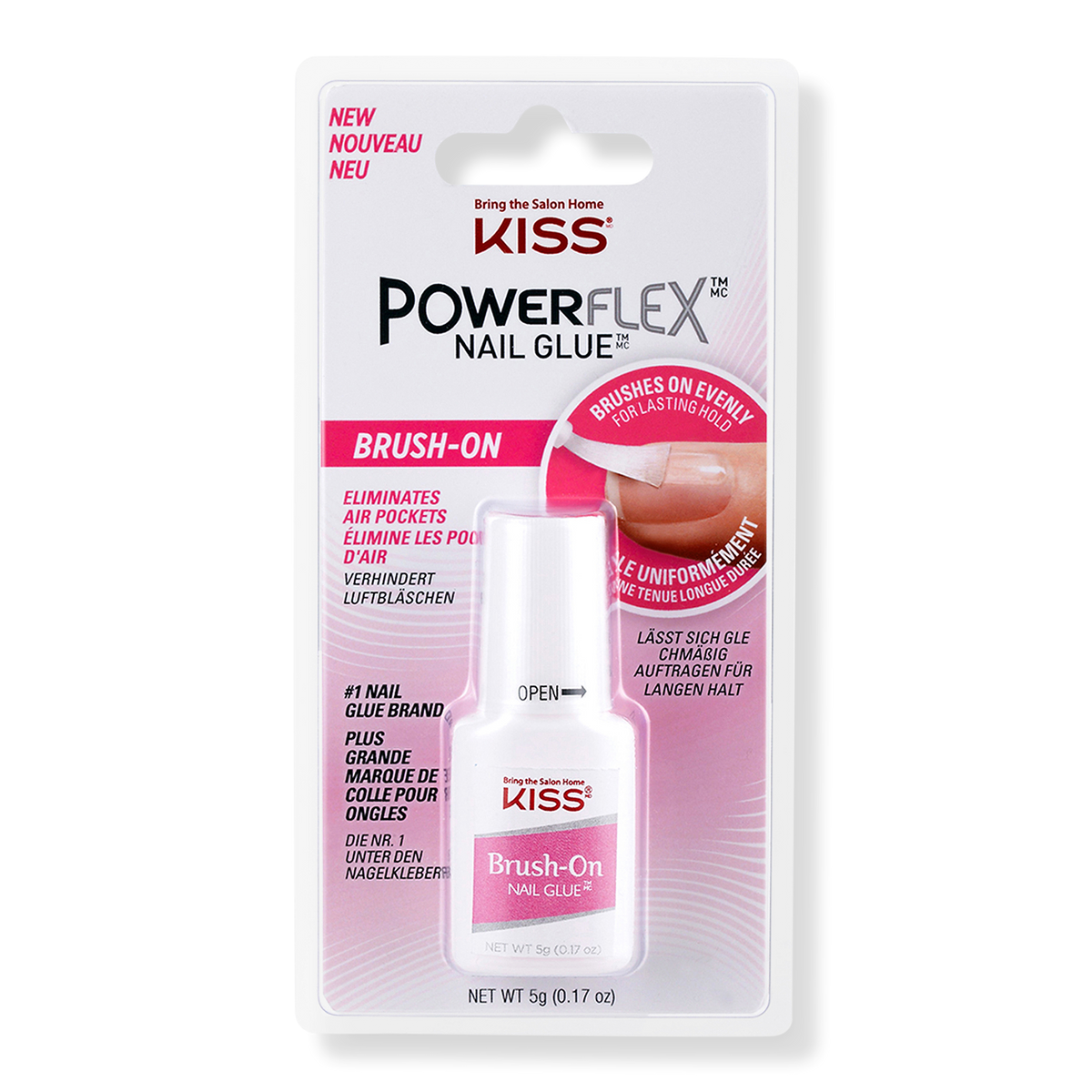 Kiss PowerFlex Nagelkleber mit Pinsel, 0.17 oz
