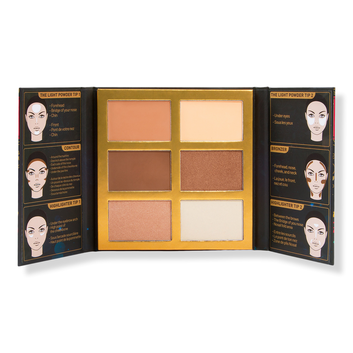J.Cat Beauty Symphony Face Obsession Konturpalette, Medium-Dark, 0.97 oz