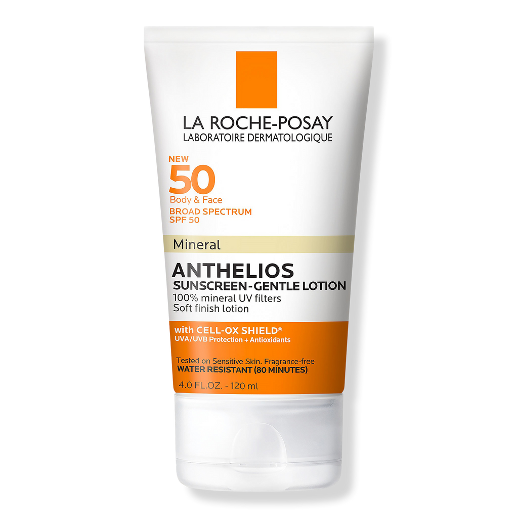 La Roche-Posay Anthelios Body and Face Gentle-Lotion Mineral Sunscreen, SPF 50, 4.05 oz