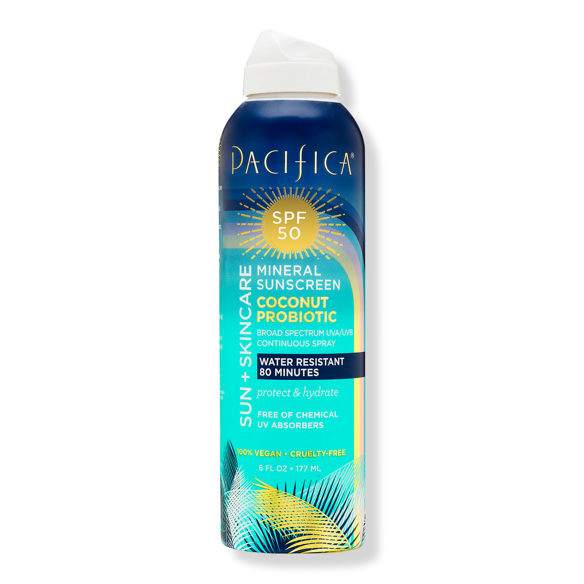 Pacifica Sun + Skincare Sunscreen Spray, SPF 50, 5 oz