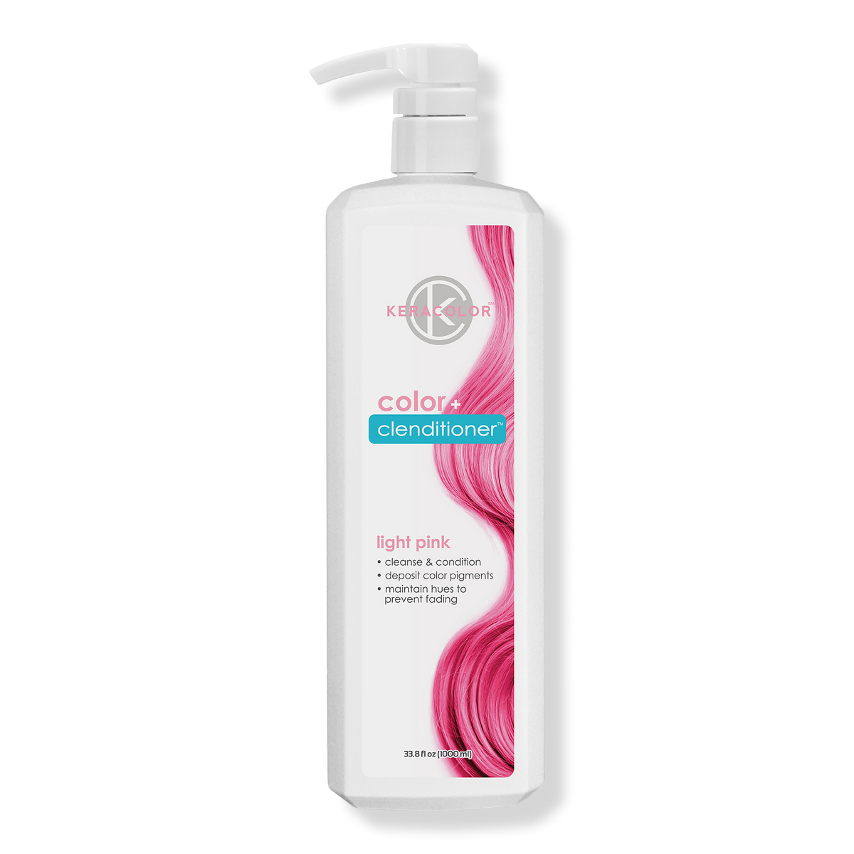 Keracolor Color + Clenditioner Liter, Light Pink, 33.8 oz