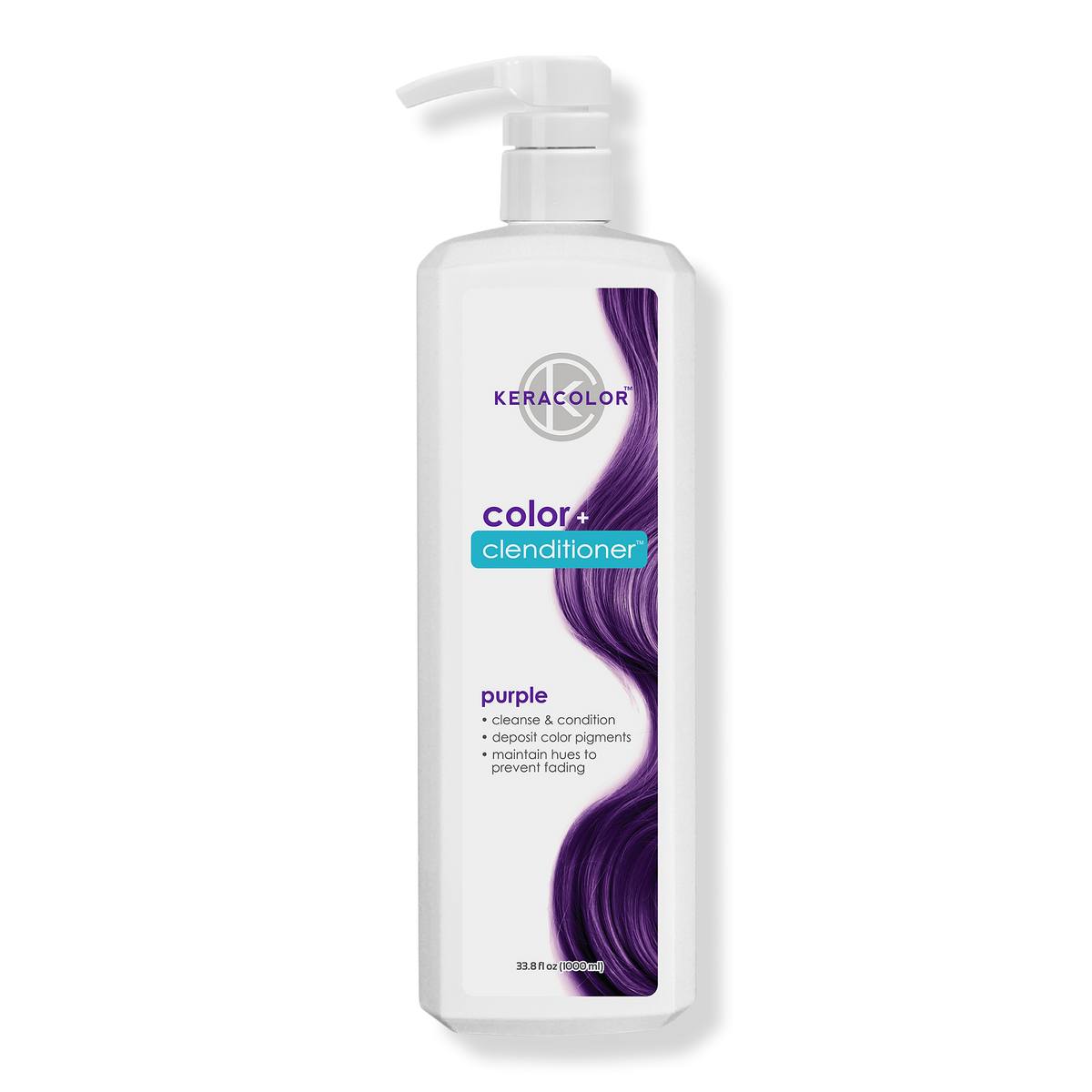 Keracolor Color + Clenditioner Liter, Purple, 33.8 oz