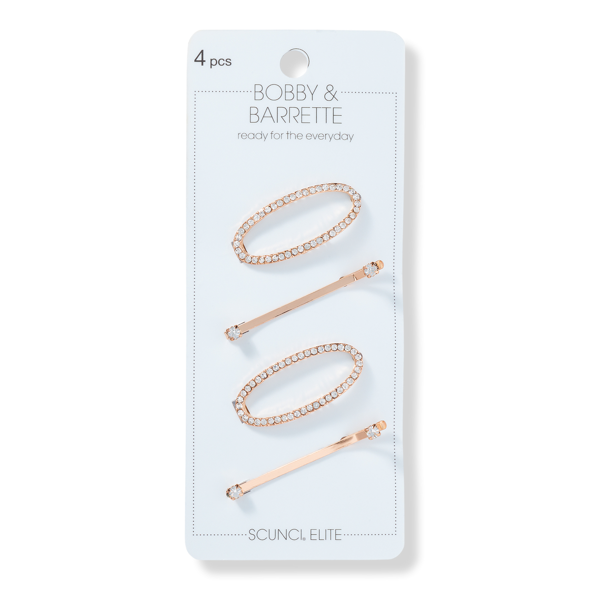 Scünci Gold Crystal Bobby Pin & Barrette Set