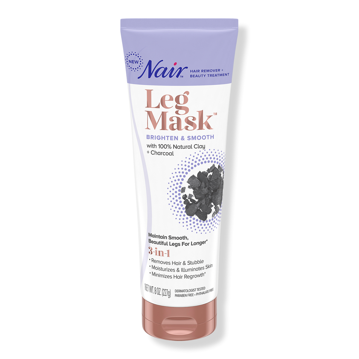 Nair Charcoal Brighten & Smooth Beinmaske, 8 oz