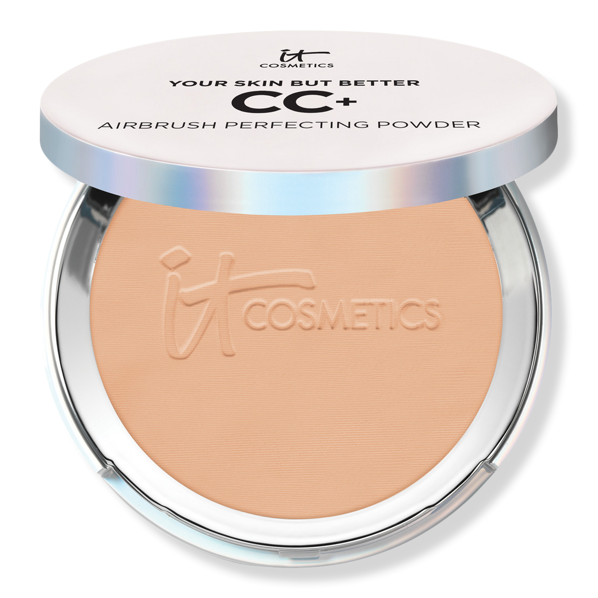 IT Cosmetics CC+ Airbrush Perfecting Powder Foundation Puder-Make-up, Medium Tan, 0.33 oz