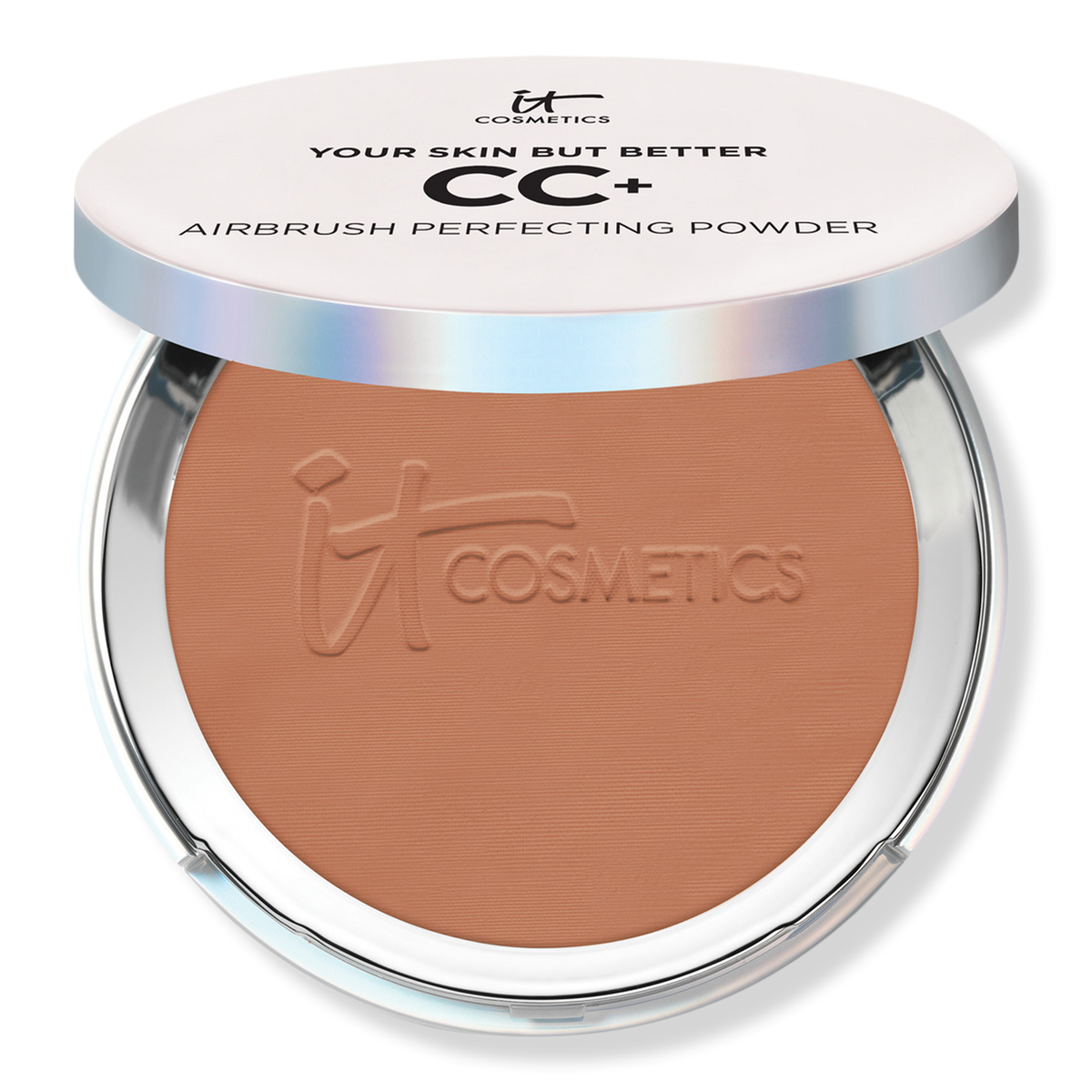IT Cosmetics CC+ Airbrush Perfecting Powder Foundation Puder-Make-up, Deep, 0.33 oz
