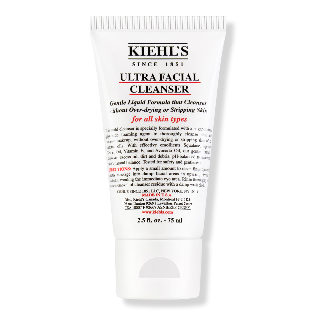 Kiehl's Since 1851 Travel Size Ultra Facial Cleanser, 2.5 oz