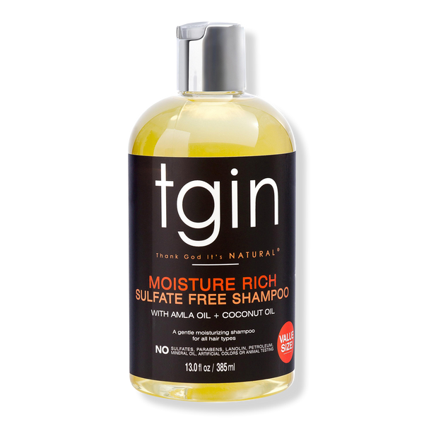 tgin Moisture Rich Sulfate Free Shampoo, 13 oz