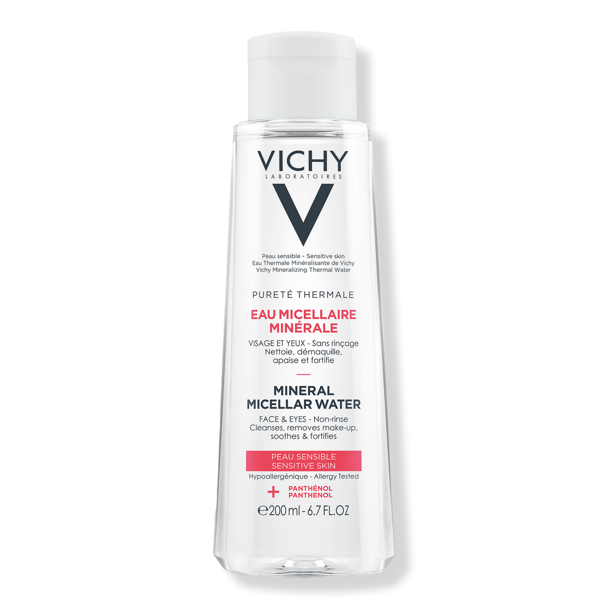 Vichy Puret茅 Thermale Mineral Micellar Water for Sensitive Skin, 6.7 oz