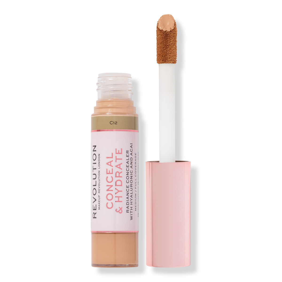 Makeup Revolution Conceal & Hydrate Concealer, C12, 0.45 oz