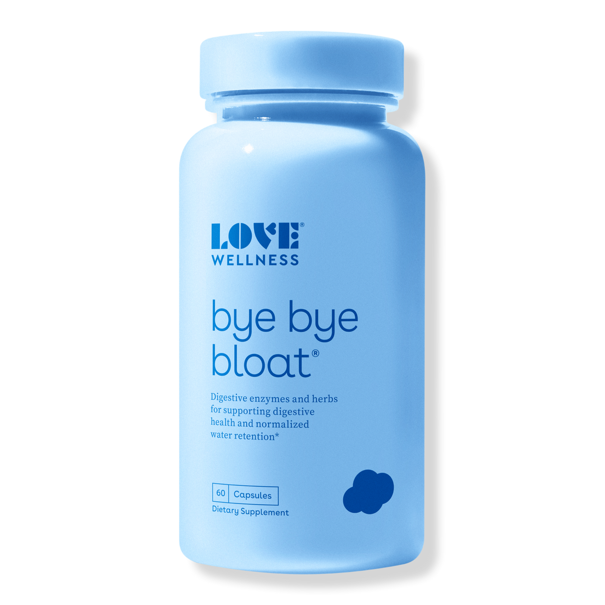 Love Wellness Bye Bye Bloat, 60 ea, 180 ea