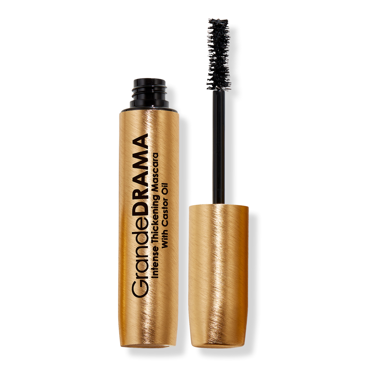 Grande Cosmetics GrandeDRAMA Black Intense Thickening Mascara with Castor Oil, Black, 0.3 oz