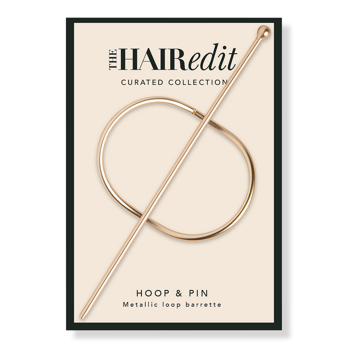 The Hair Edit Gold Hoop & Pin Barrette
