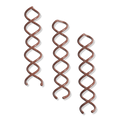 Kitsch Brown Bun Twists, 3 ea