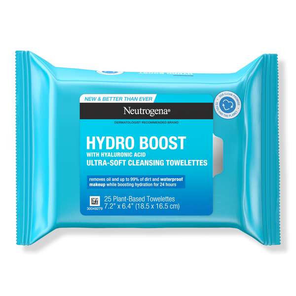 Neutrogena Hydro Boost Facial Cleansing Wipes, 25 ea