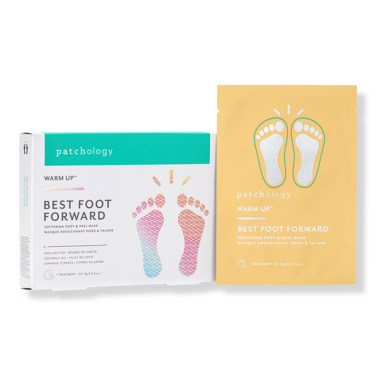 Patchology Best Foot Forward Softening Foot & Heel Mask, 1 pair