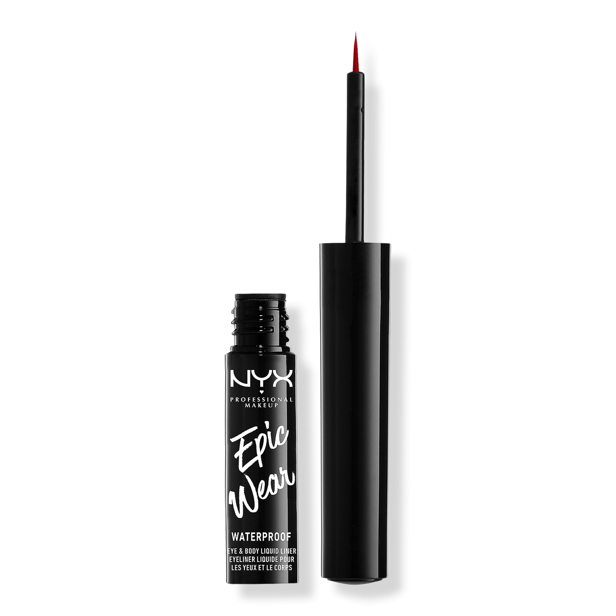 NYX Professional Makeup Epic Wear Long Lasting Liquid Eyeliner, Red, 0.12 oz