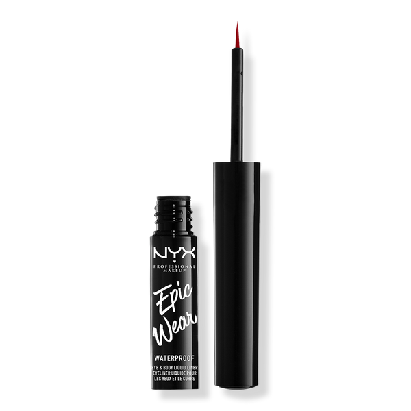 NYX Professional Makeup Epic Wear Long Lasting Liquid Eyeliner, Red, 0.12 oz