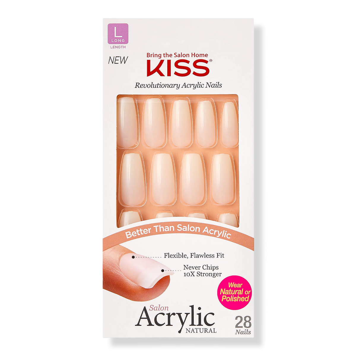 Kiss Strong Enough Salon Acrylic Nails
