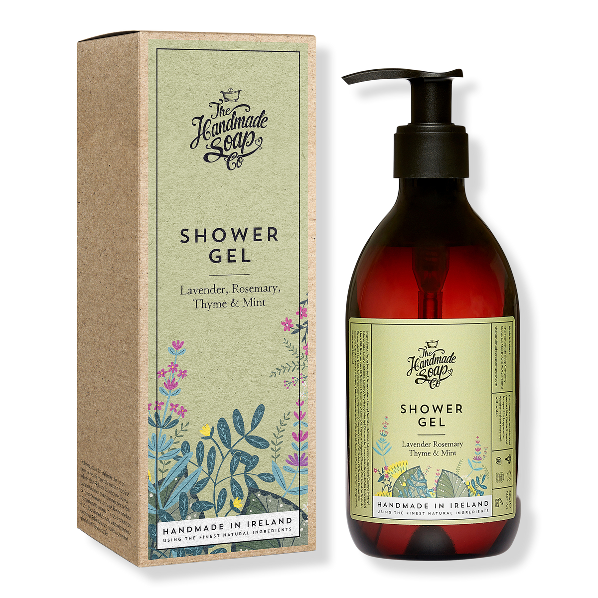 The Handmade Soap Co. Lavender, Rosemary, Thyme & Mint Shower Gel, 10 oz