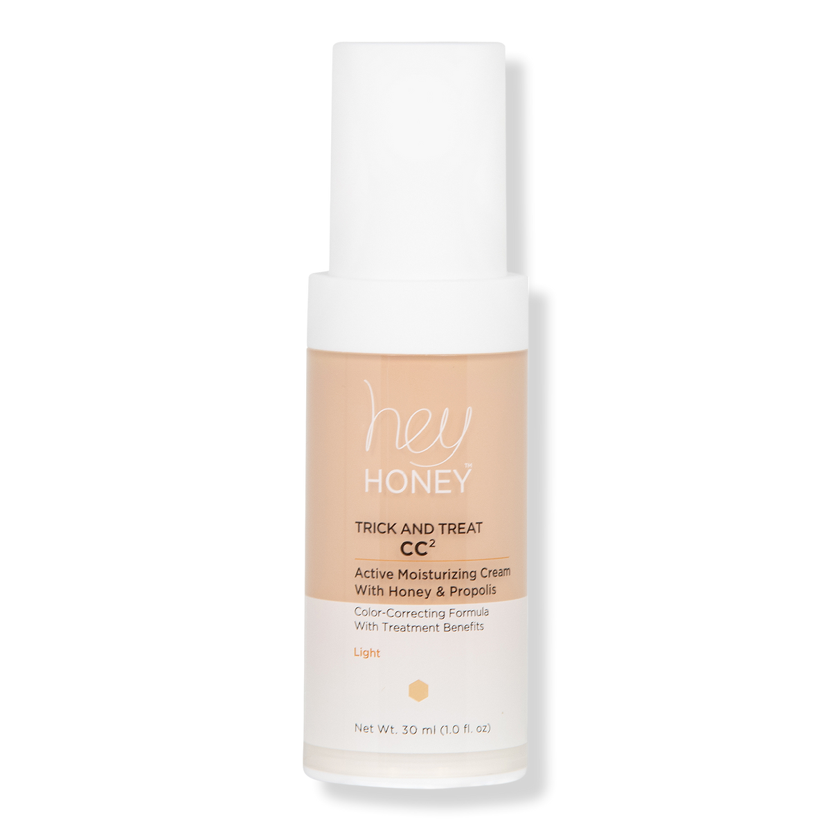 Hey Honey Trick & Treat CC² Active Propolis Color Correcting Cream, Light, 1 oz