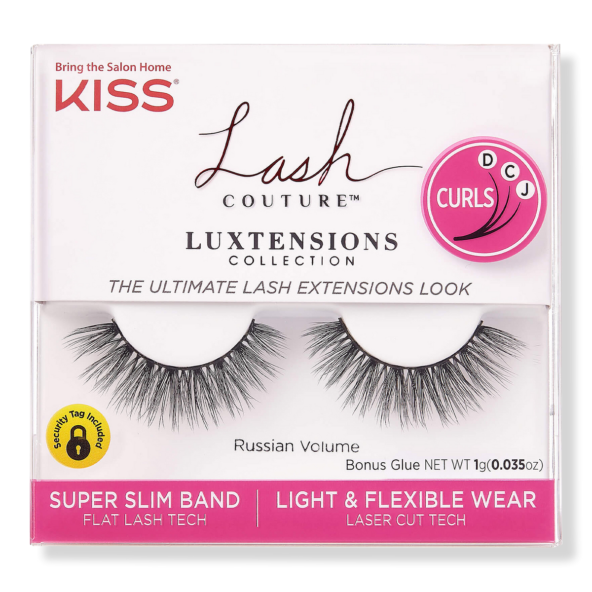 Kiss Lash Couture Luxtensions, Super Slim Band, Russian Volume