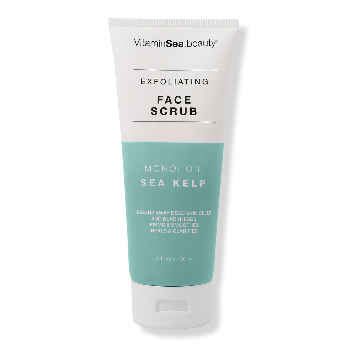VitaminSea.beauty Monoi Oil & Sea Kelp Exfoliating Face Scrub, 5.1 oz