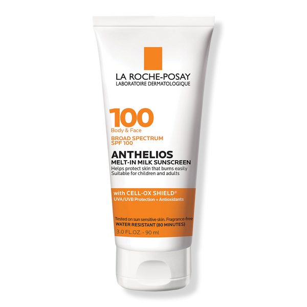 La Roche-Posay Anthelios Melt-in Milk Body & Face Sunscreen Lotion, SPF 100, 3 oz