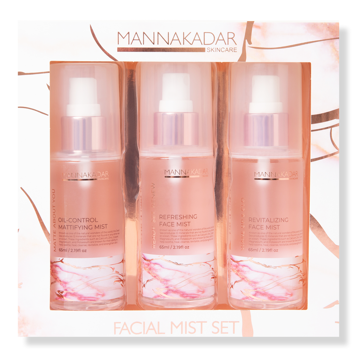 MANNA KADAR BEAUTY Ready, Set, Refresh Facial Mist Set, 6.5 oz