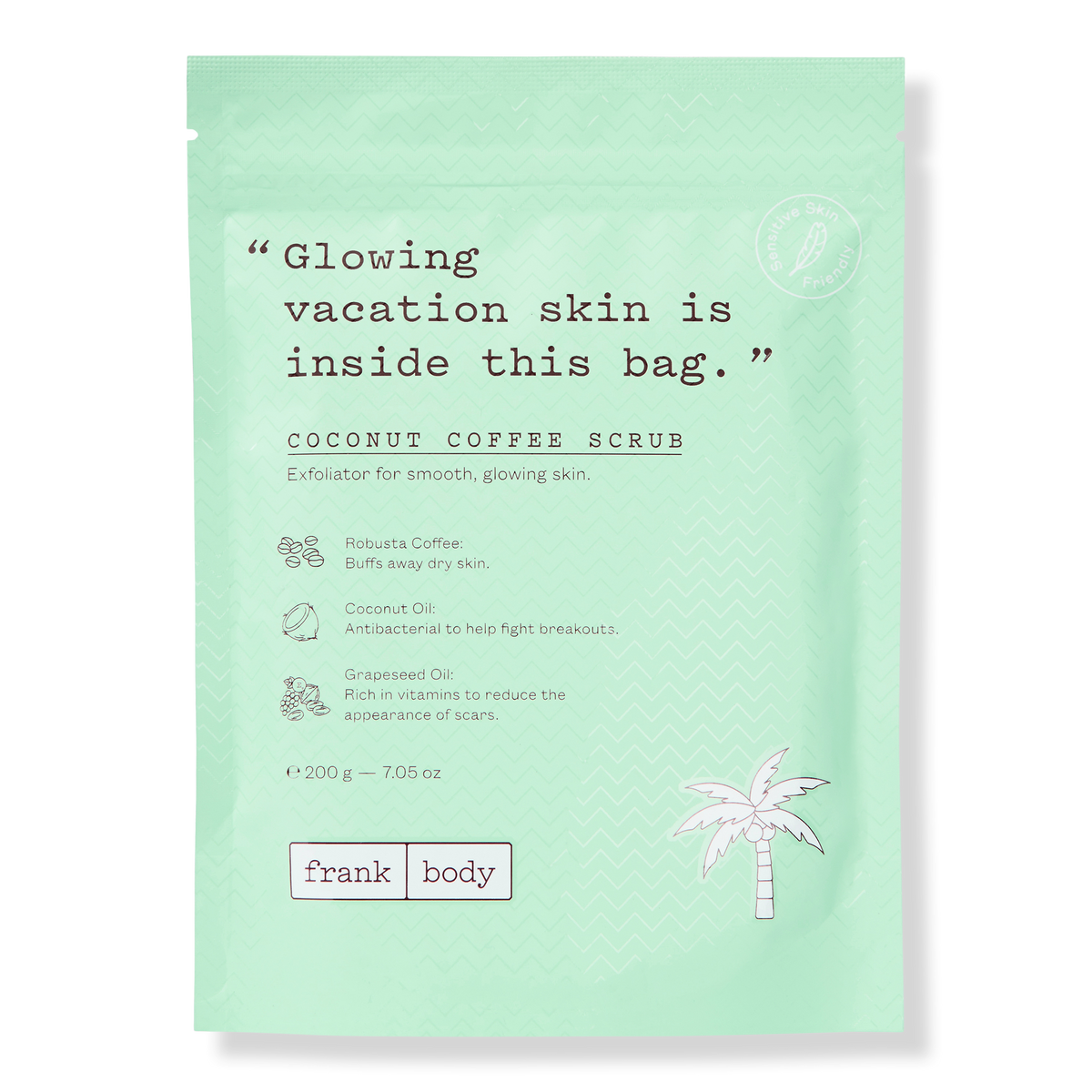 frank body Coconut Coffee Scrub Körperpeeling, 7 oz