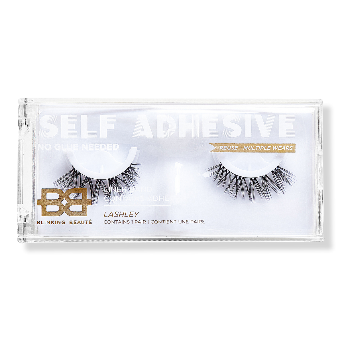 BLINKING BEAUTÉ Lashley Self Adhesive Lashes, 1 pair