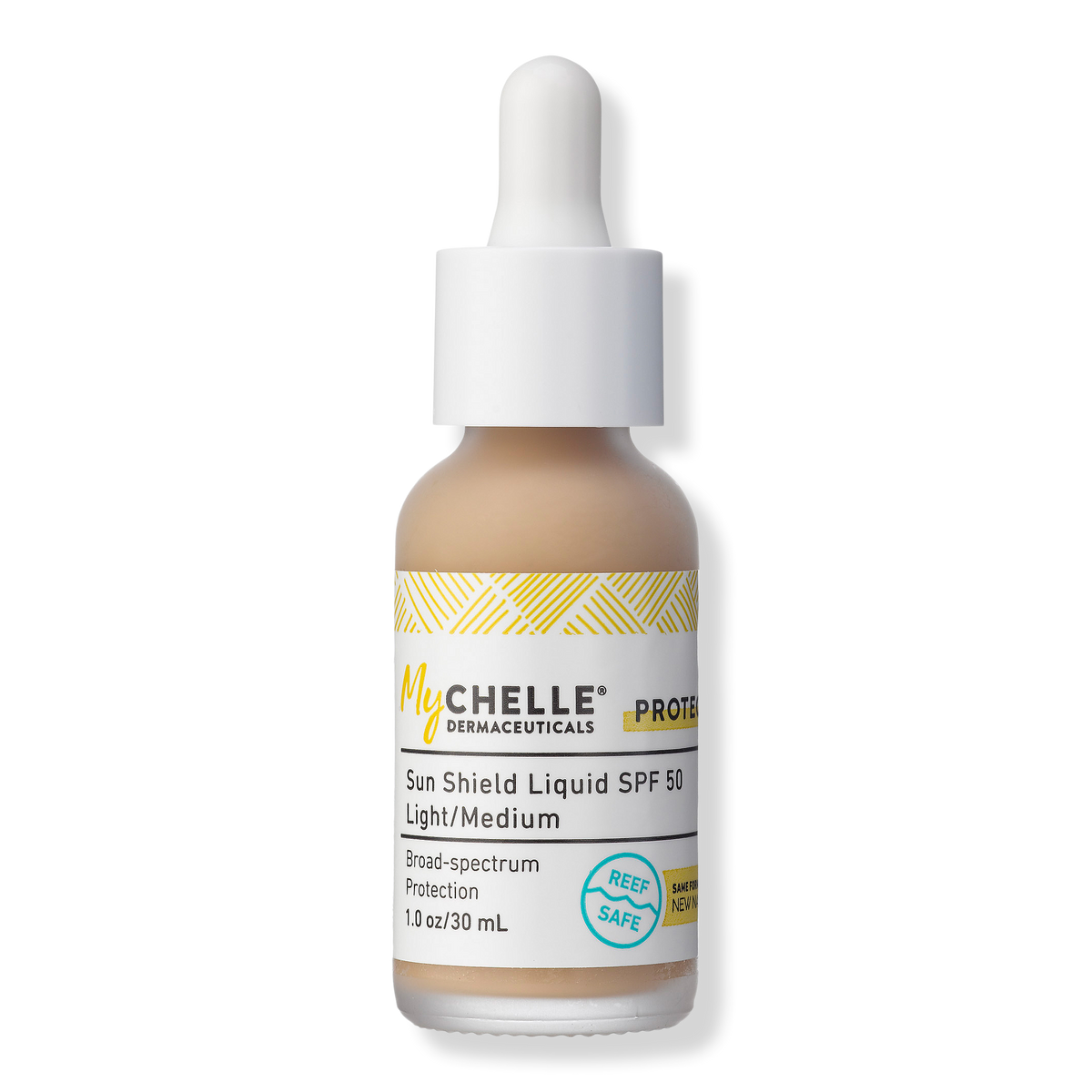 MyChelle Tinted Sun Shield Liquid, SPF 50, Light/Medium, 1 oz