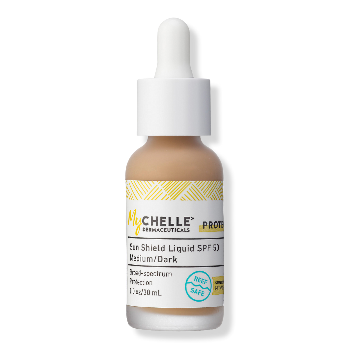 MyChelle Tinted Sun Shield Liquid, SPF 50, Medium/Dark, 1 oz