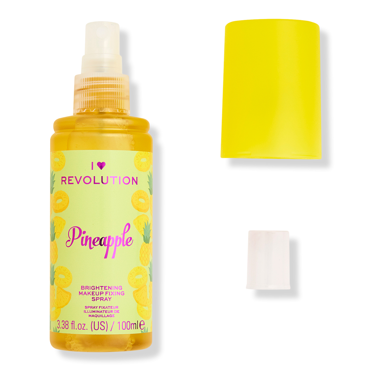 I Heart Revolution Pineapple Brightening Fixing Spray, 3.38 oz