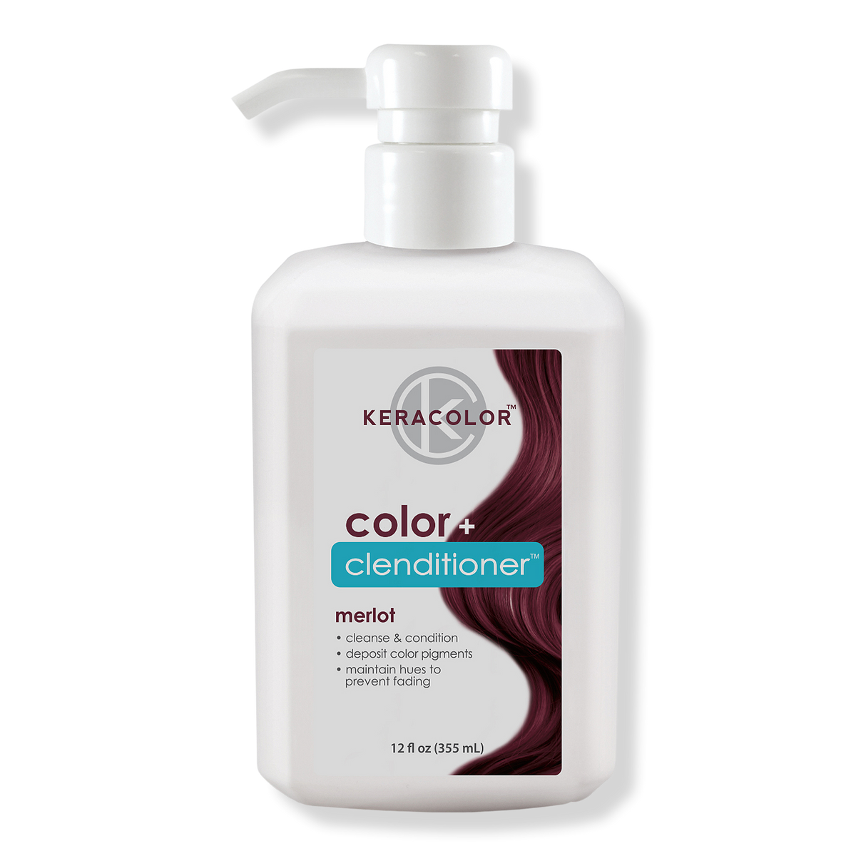 Keracolor Color + Clenditioner Haartönung, Merlot, 12 oz