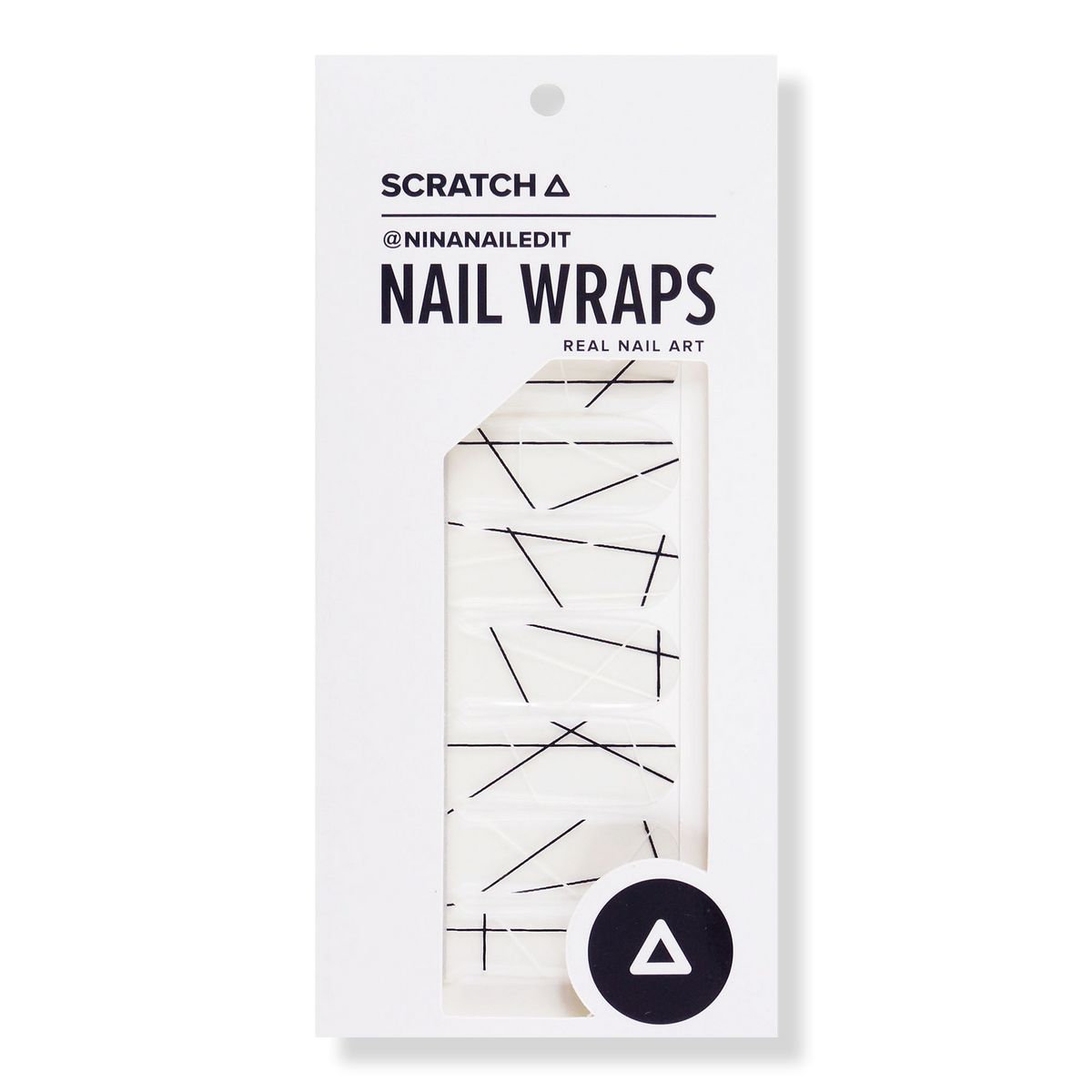 SCRATCH Monochrome Nail Wraps Nail Art
