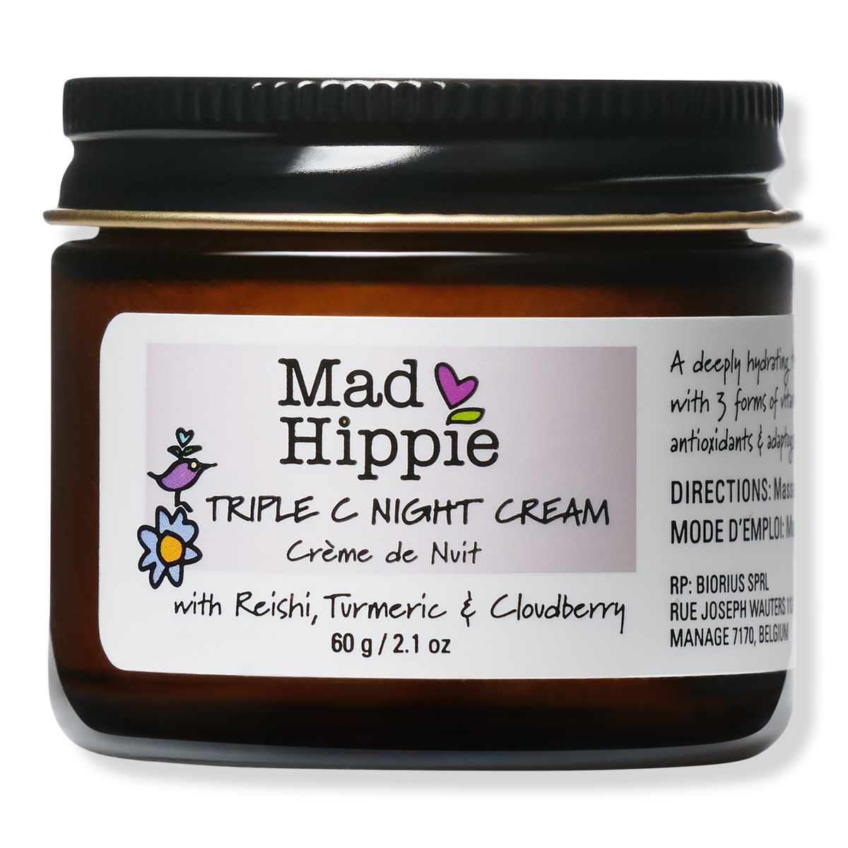 Mad Hippie Triple C Night Cream Nachtcreme, 2.1 oz