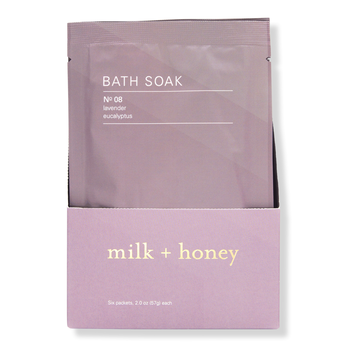 Milk + Honey Lavender, Eucalyptus Bath Soak No.08 Set, 6 ea