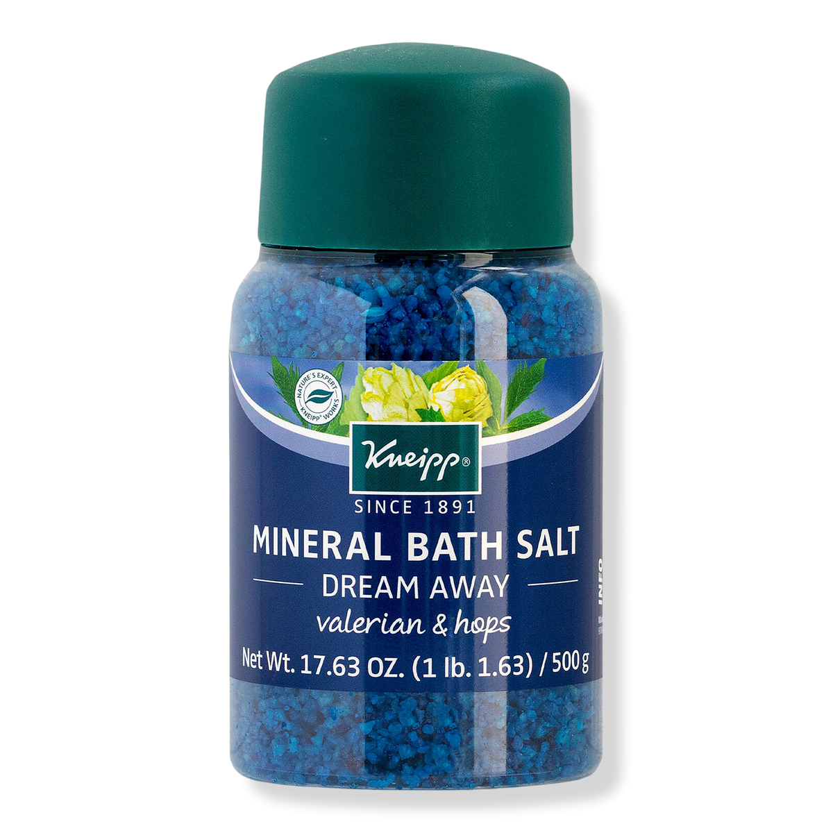 Kneipp Dream Away Valerian & Hops Mineral Bath Salt Soak Mineral-Badesalz, 17.6 oz
