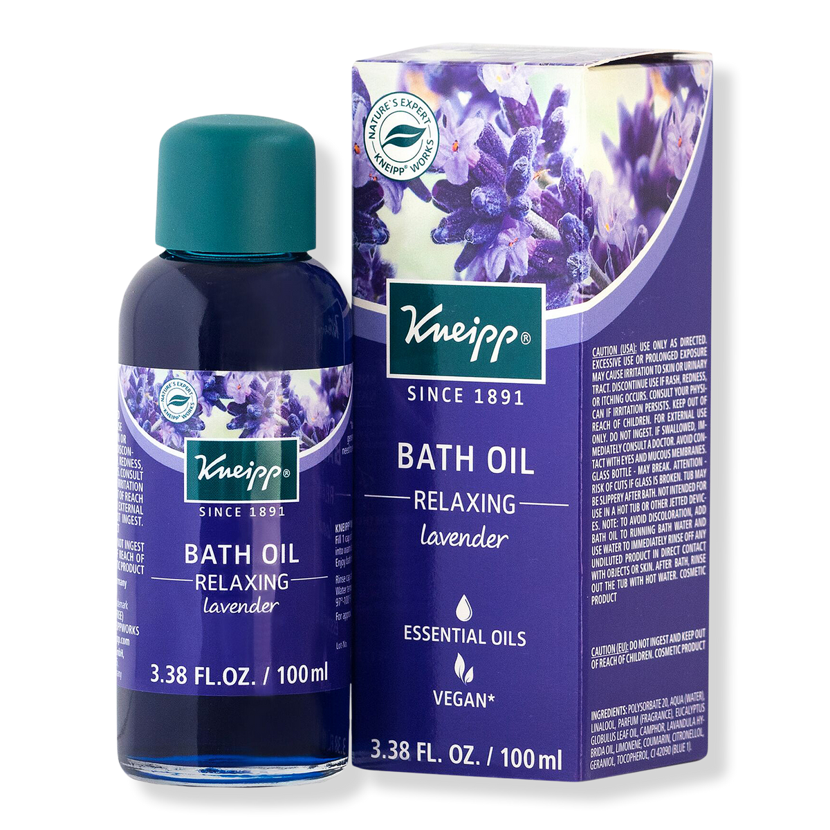 Kneipp Relaxing Lavender Kräuter-Badeöl, 3.3 oz