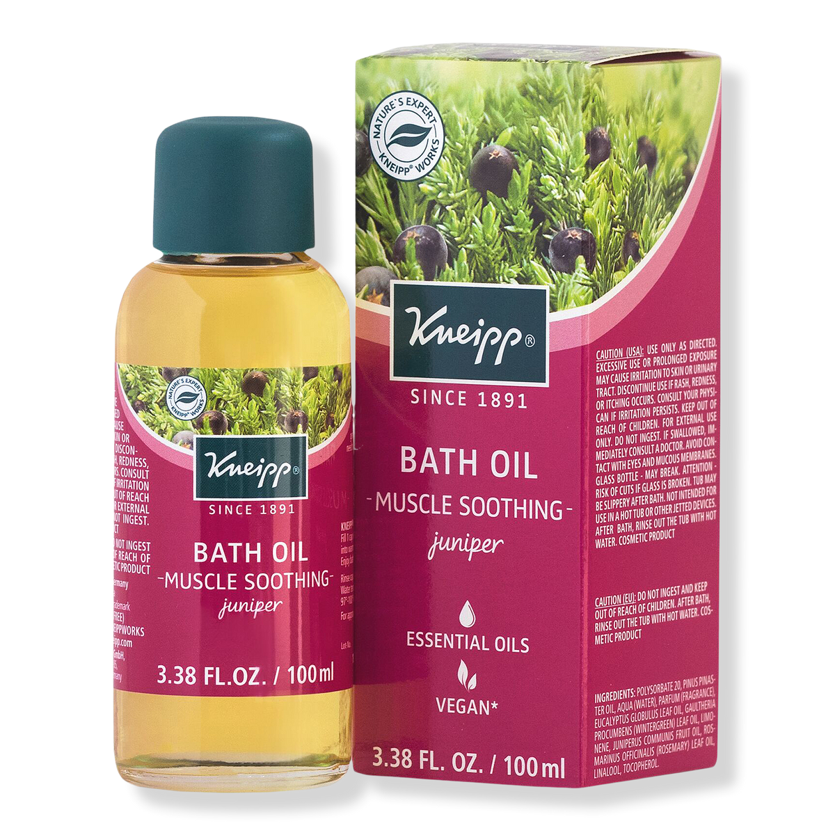 Kneipp Muscle Soothing Juniper Kräuter-Badeöl, 3.3 oz