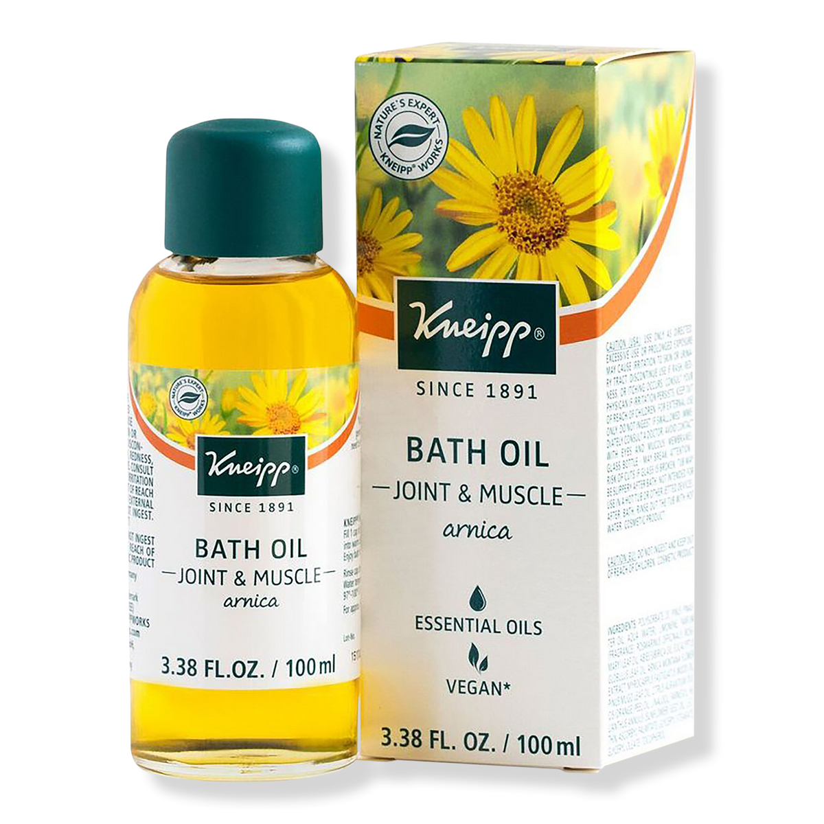 Kneipp Joint & Muscle Arnica Herbal Bath Oil Kräuter-Badeöl, 3.3 oz
