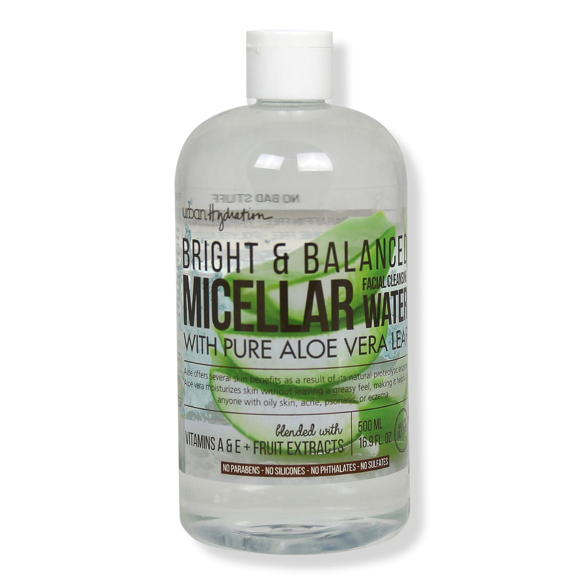 Urban Hydration Aloe Vera Leaf Micellar Cleansing Water, 16.9 oz