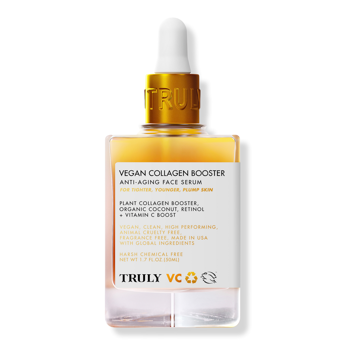 Truly Vegan Collagen Boost Anti-Aging Face Serum, 1.7 oz