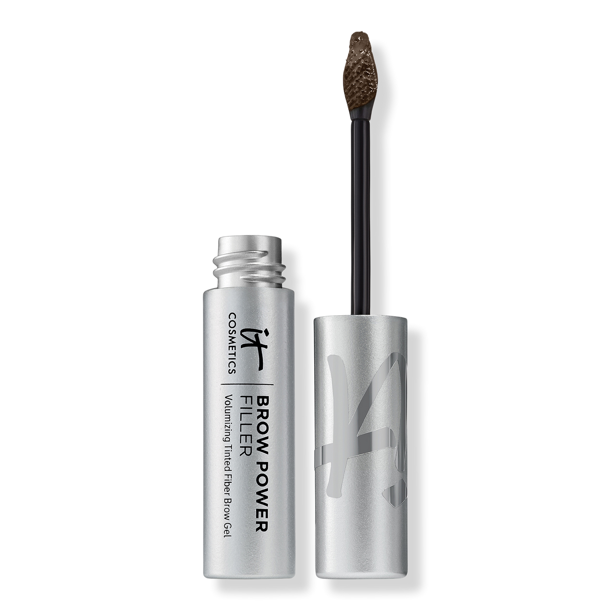 IT Cosmetics Brow Power Filler Volumizing Tinted Fiber Eyebrow Gel, Dunkelbraun (Dark Brunette), 0.14 oz