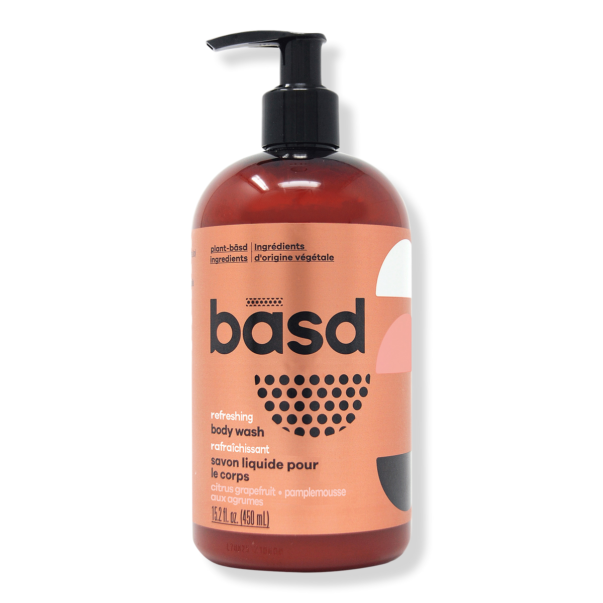 basd Refreshing Citrus Grapefruit Body Wash, 15.2 oz