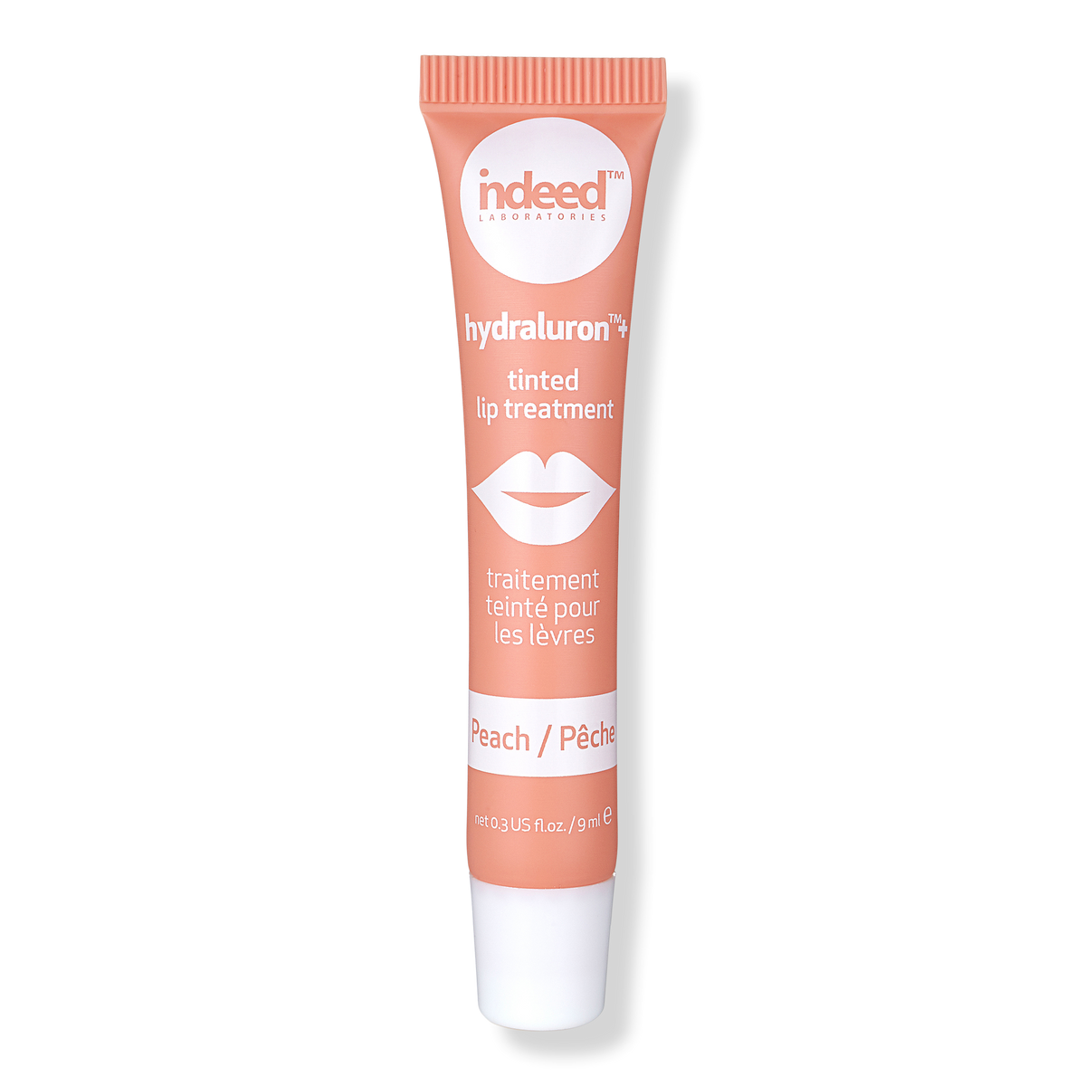 Indeed Labs Hydraluron + Tinted Lip Treatment Lippenpflege, Peach, 0.3 oz