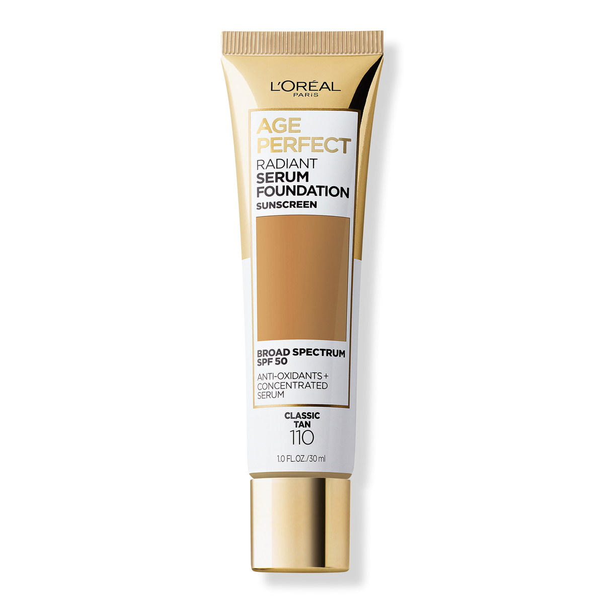 L'Oréal Age Perfect Radiant Serum Foundation, 110 Classic Tan, 1 oz