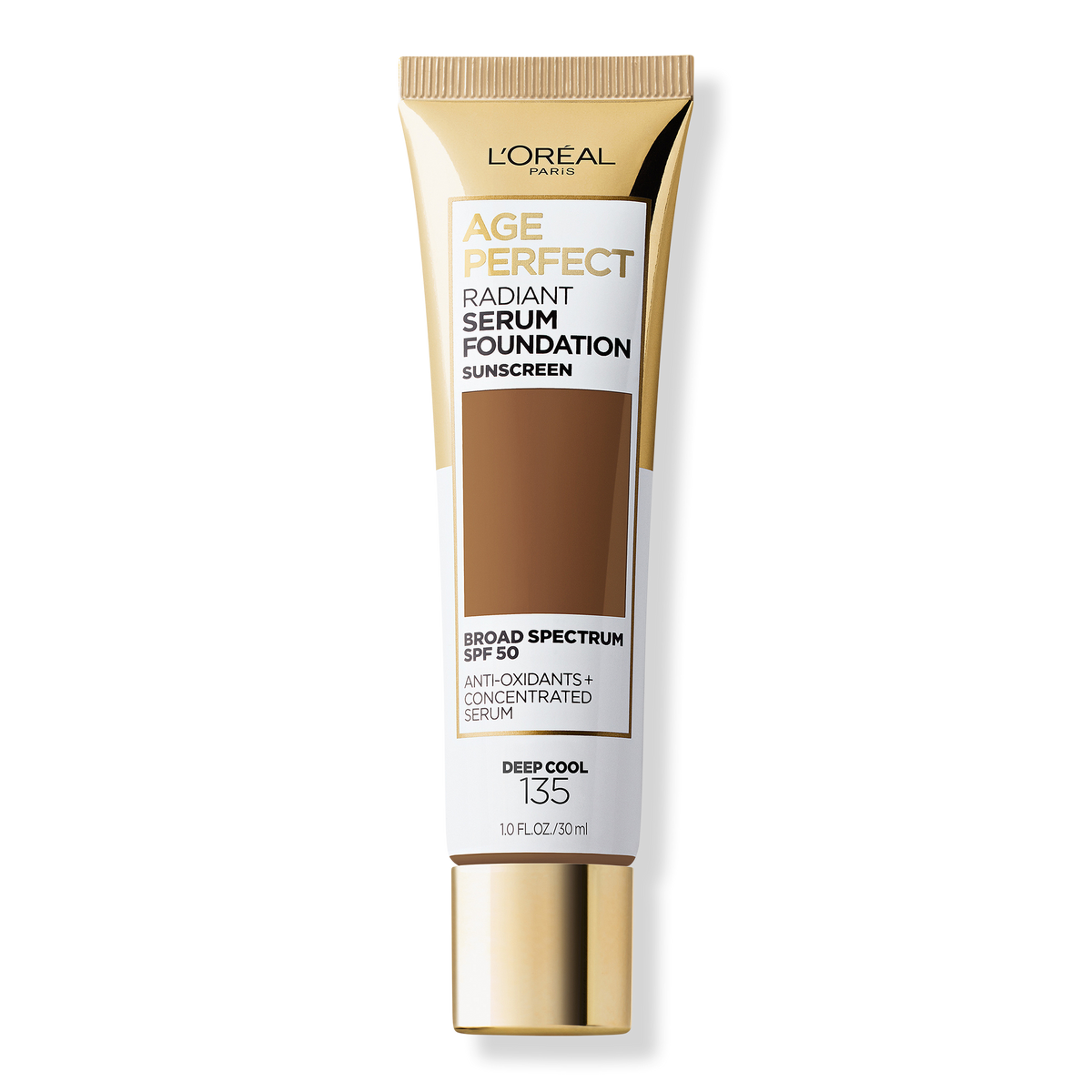 L'Oréal Age Perfect Radiant Serum Foundation, 135 Deep Cool, 1 oz